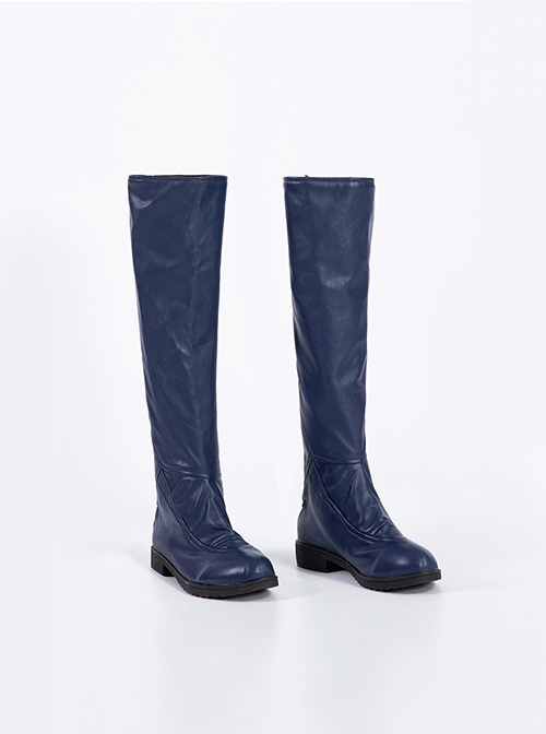 The Marvels Captain Marvel 2 Carol Danvers Battle Suit Halloween Cosplay Accessories Blue Boots