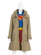 Movie Superman Legacy Supergirl Halloween Cosplay Costume Coat