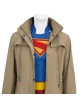 Movie Superman Legacy Supergirl Halloween Cosplay Costume Coat
