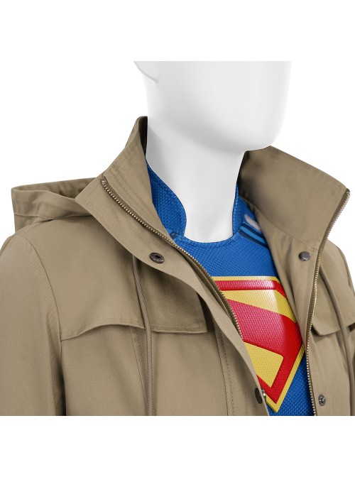 Movie Superman Legacy Supergirl Halloween Cosplay Costume Coat
