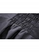 Black Lolita Heart-Shaped Hollow Chest Lace-Up Short Sleeves Gothic Dress