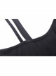 Black Suture Asymmetrical Tight Sling Punk Dress
