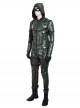 Arrow Season 5 Oliver Queen Halloween Cosplay Costume Green Leather Clothing Full Set Without Boots
