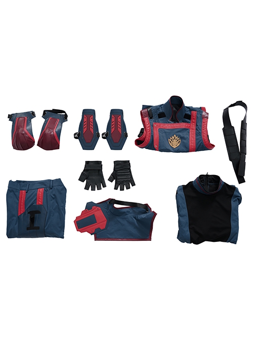Movie Guardians Of The Galaxy Vol.3 Star-Lord Peter Quill Halloween Cosplay Costume Set Without Boots