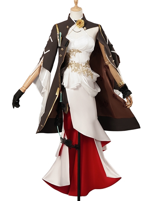 Game Honkai Star Rail Himeko Halloween Cosplay Costume Full Set
