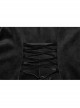 Gorgeous Black Micro-Elastic Imitation Cashmere Stitching Lace Gothic Temperament Jacket