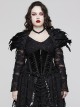 String Adjustable Black Printed Zipper Symmetrical Lace Gothic Gorgeous Corset