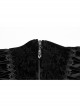 String Adjustable Black Printed Zipper Symmetrical Lace Gothic Gorgeous Corset
