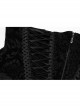 String Adjustable Black Printed Zipper Symmetrical Lace Gothic Gorgeous Corset