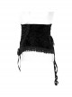 String Adjustable Black Printed Zipper Symmetrical Lace Gothic Gorgeous Corset