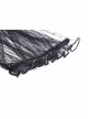 Off-Shoulder Metal Moon-Shaped Pendant Chest Lace-Up Black Gothic Dress