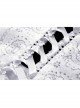 White Cross Lace Rear Long Hem Sling Punk Dress