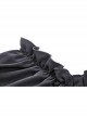 Off-Shoulder Chest Lace-Up Long Sleeves Lace Black Gothic Dress