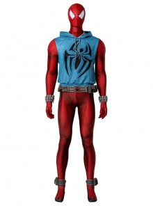 Comics Scarlet Spider Halloween Cosplay Costume Set Without Shoes