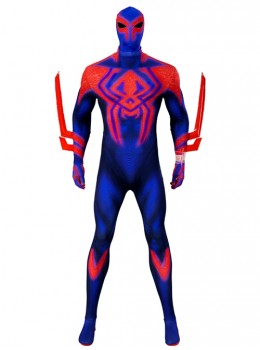 Spider Man Across The Spider Verse Spider Man 2099 Halloween Cosplay Costume Bodysuit Full Set
