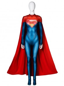 The Flash Movie Superwoman Halloween Cosplay Costume Bodysuit Full Set