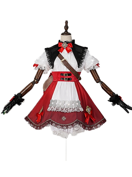 Genshin Impact Klee New Skin Halloween Cosplay Costume Set Without Bag