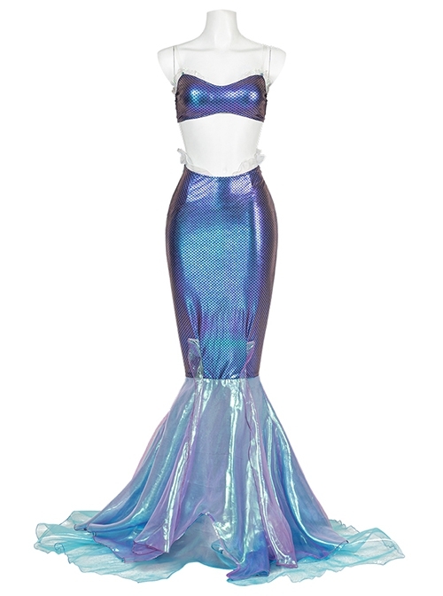 The Little Mermaid Ariel 2023 Edition Halloween Cosplay Costume Set