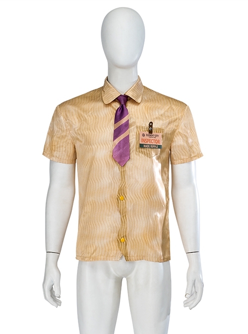 Elemental Wade Ripple Shirt Animated Movie Halloween Cosplay Costume Set