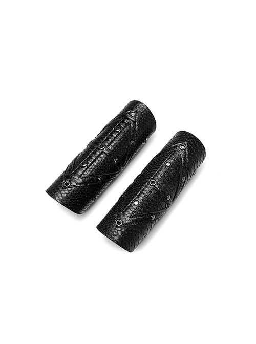 Personalized Black Serpentine Knight Punk Unisex Wrist Guard