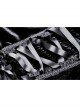 Black Chest Lace-Up High Waisted Gothic Sling Maxi Velvet Dress