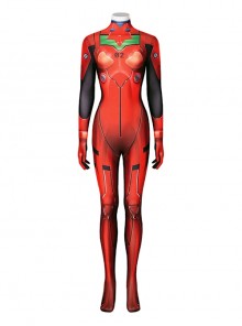 Neon Genesis Evangelion EVA Asuka Langley Soryu Battle Suit Halloween Cosplay Costume Bodysuit