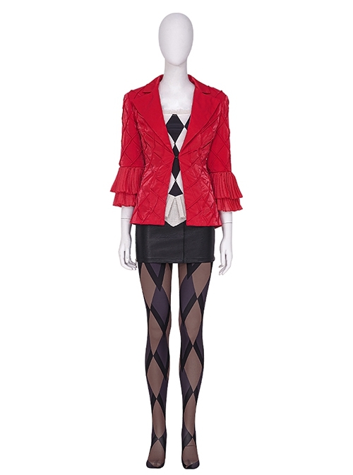 Joker Folie à Deux Harley Quinn Lady Gaga Version Halloween Cosplay Costume Set Without Shoes