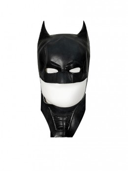 Movie The Batman 2022 Bruce Wayne Halloween Cosplay Accessory Black Headcover