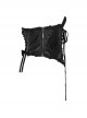 Gothic Lolita Female Black Embroidered Bows Girdle