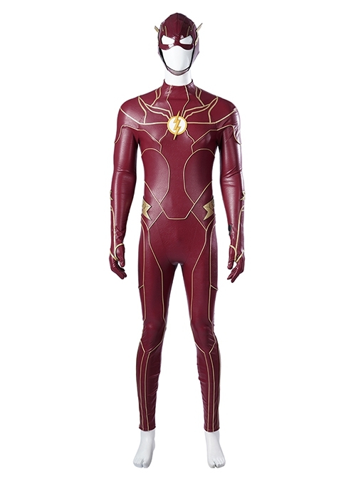 Movie The Flash 2023 Barry Allen Halloween Cosplay Costume Bodysuit Set Without Boots
