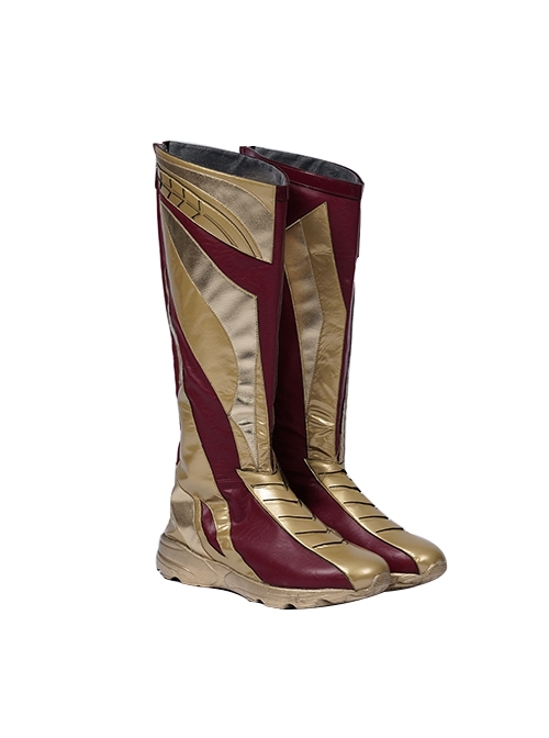 Movie The Flash 2023 Barry Allen Halloween Cosplay Accessories Golden-Red Boots