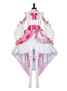 Hatsune Miku Fifteenth Anniversary Halloween Cosplay Costume Cute Strawberry Lolita Top Skirt Full Set