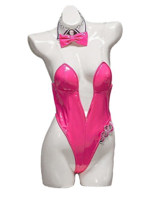 NIKKE The Goddess Of Victory Game Viper Pink Bunny Skin Bodysuit Halloween Cosplay Costume Full Set