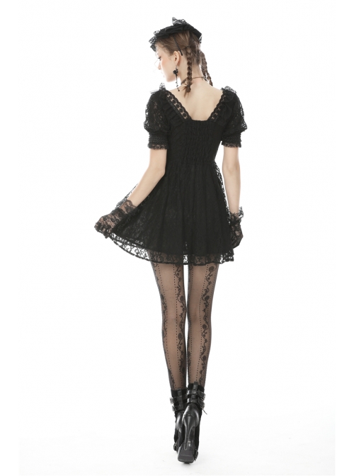 knee length dresses for ladies Plus Size Black Sleeveless Lace Dress at Maria Vincent Boutique 2X