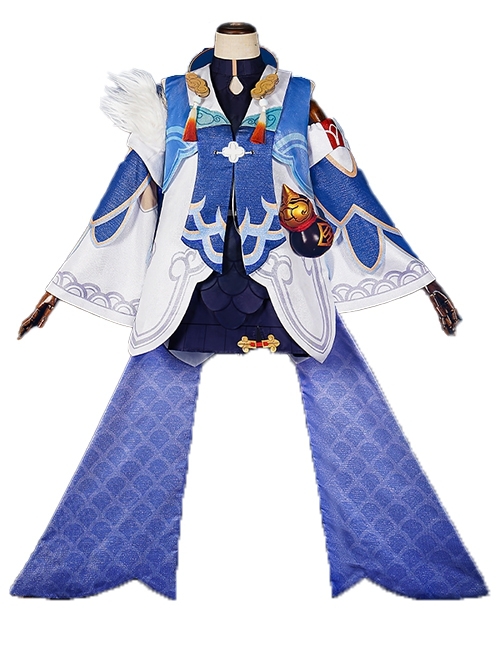 Honkai Star Rail Adventure Strategy Game Bailu Halloween Cosplay Costume Set  Without Tail Without Headgear Corners Without Gourd