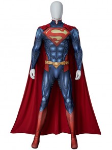 Injustice Gods Among Us Comic Version Superman Halloween Cosplay Costume Bodysuit Full Set