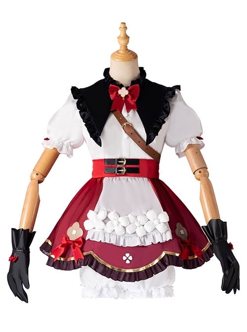 Game Genshin Impact Klee Skin Blossoming Starlight Halloween Cosplay Costume Full Set