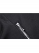 Doll Collar Chest Hollow Leather Bandage Zipper Black Punk Locomotive Dress