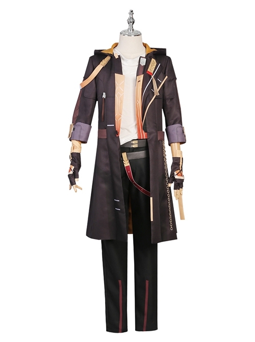 Game Honkai Star Rail Male Trailblazer Halloween Cosplay Costume Full Set