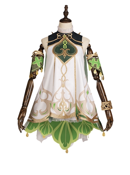 Game Genshin Impact Nahida Lesser Lord Kusanali Halloween Cosplay Costume Full Set