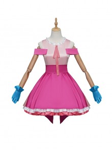 Anime Oshi No Ko Hoshino Rubii Daughter Halloween Cosplay Costume Pink Dress Full Set
