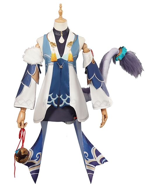 Game Honkai Star Rail Bailu Halloween Cosplay Costume Full Set