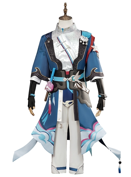 Game Honkai Star Rail Yanqing Halloween Cosplay Costume Full Set