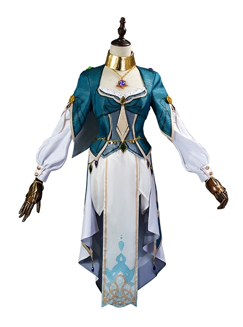 Game Genshin Impact Lisa Halloween Cosplay Ye Yinfang Name Costume Full Set