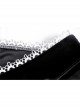 Black V-Neck Lace-Up Gothic Academy Velvet Vest Dress