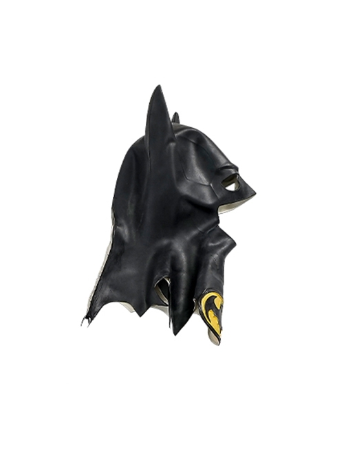 Movie The Flash Michael Keaton Version Batman Halloween Cosplay Accessory Black Headcover With Logo