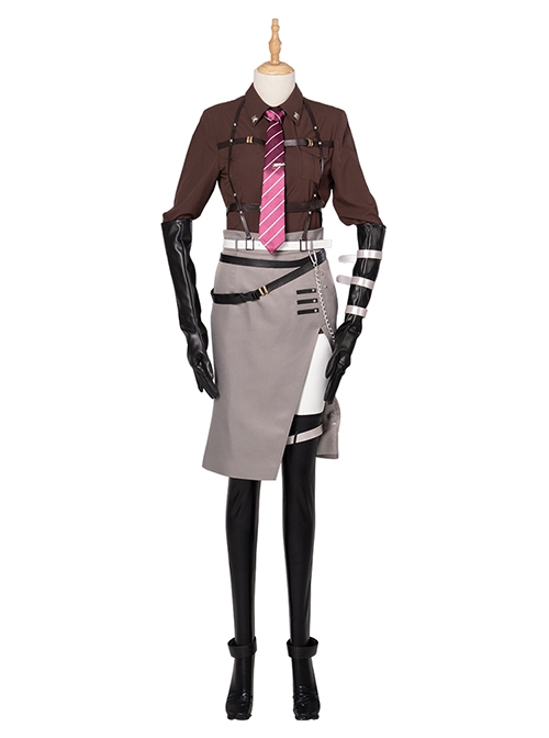 Strategy Game Path To Nowhere Langley Halloween Cosplay Costume Set With Hat