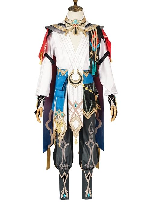 Game Genshin Impact Kaveh Xumi Architects Miaolun School Light Halloween Cosplay Costume Full Set