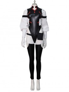 Cyberpunk Edgerunners Lucy Halloween Cosplay Costume Black Bodysuit Full Set