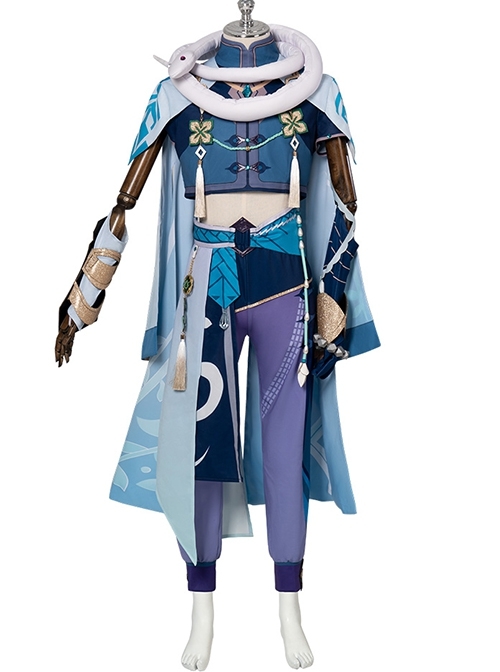 Game Genshin Impact Baizhu New Version Halloween Cosplay Costume Full Set